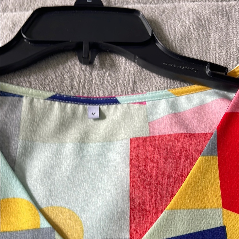 Colorful Geometric Pattern Dress - Picture 3 of 10